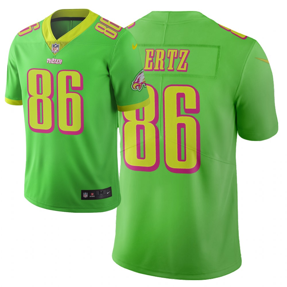 Men Nike NFL Philadelphia Eagles #86 zach ertz Limited city edition green jersey->new york giants->NFL Jersey